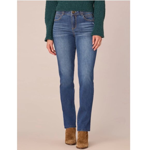Democracy Denim - Democracy "Ab"solution Mid-Rise Straight Leg Blue Jeans Size 8